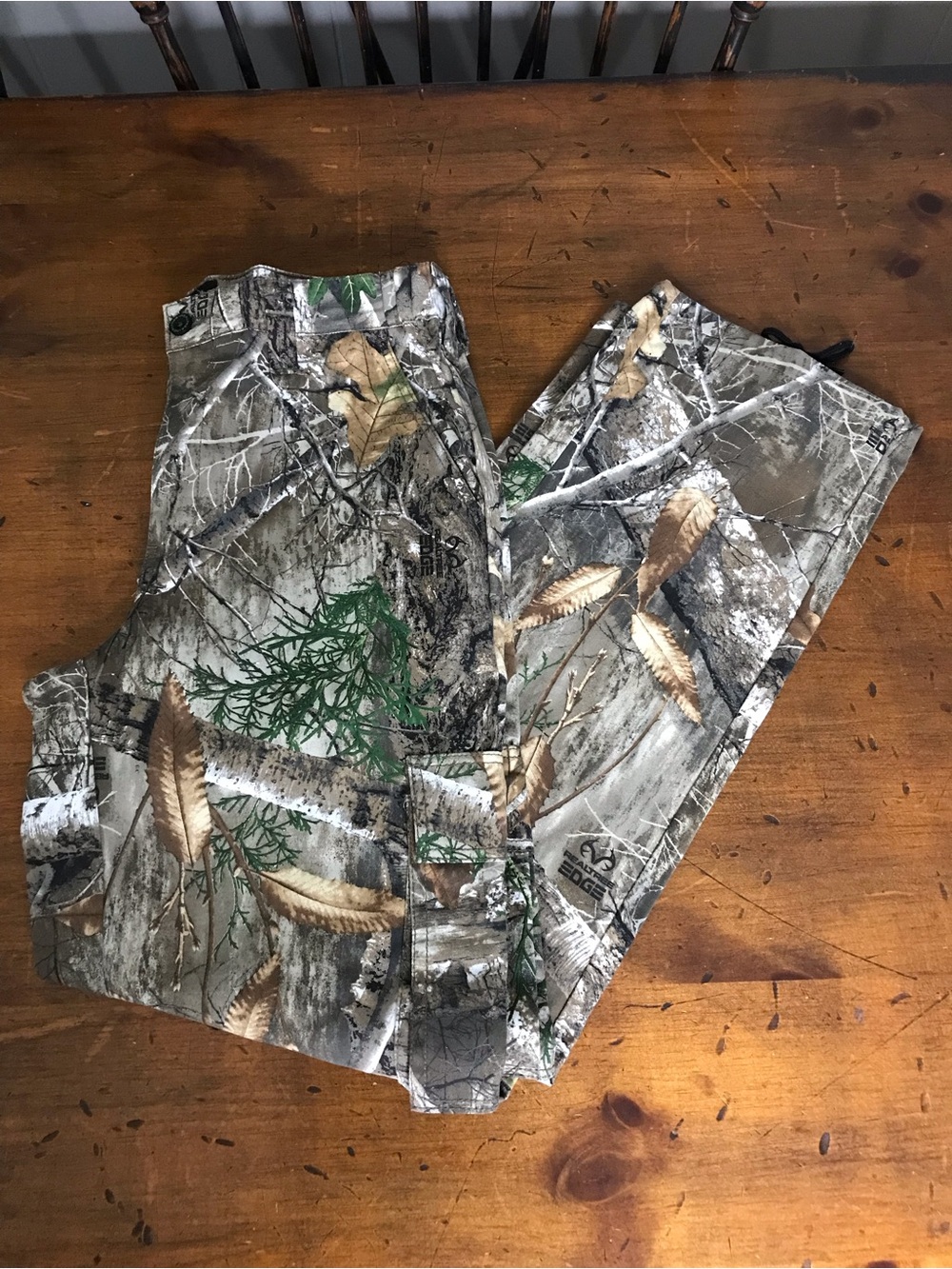 Realtree Men's 28/30 Camouflage Cargo Pants - Green/Brown/Gray